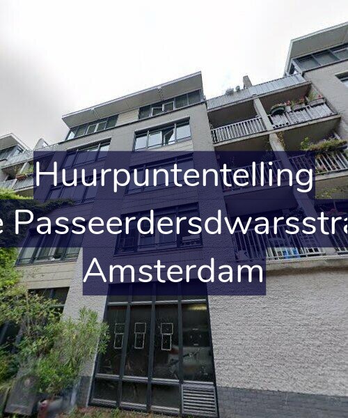 Foto gevel Huurpuntentelling voor Eerste Passeerdersdwarsstraat 40, Amsterdam
