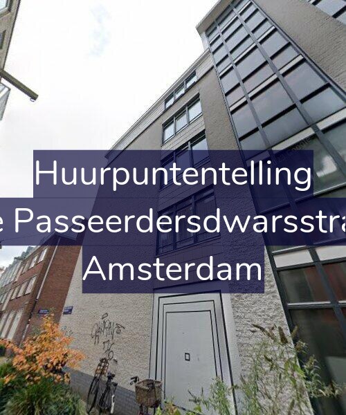 Foto gevel Huurpuntentelling voor Eerste Passeerdersdwarsstraat 54, Amsterdam