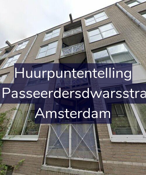 Foto gevel Huurpuntentelling voor Eerste Passeerdersdwarsstraat 9-C, Amsterdam