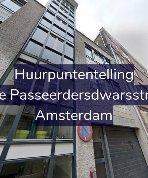 Foto gevel Huurpuntentelling voor Eerste Passeerdersdwarsstraat 8, Amsterdam