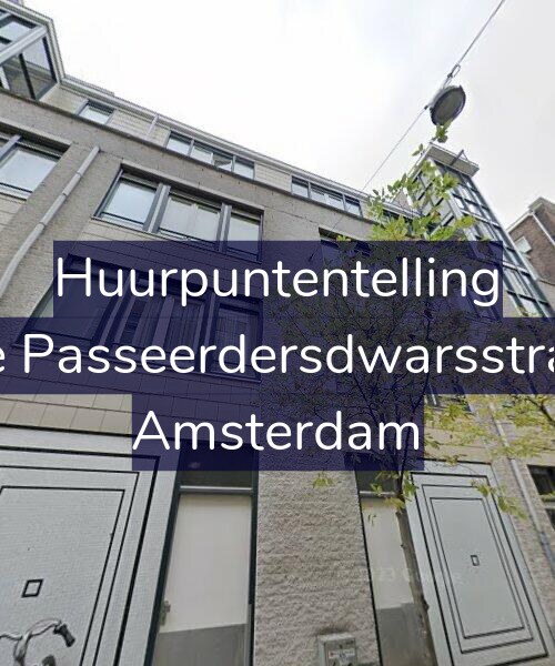 Foto gevel Huurpuntentelling voor Eerste Passeerdersdwarsstraat 10, Amsterdam