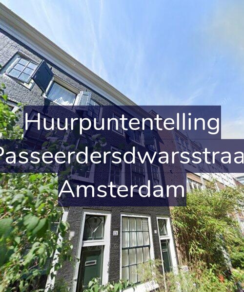 Foto gevel Huurpuntentelling voor Eerste Passeerdersdwarsstraat 124-1, Amsterdam
