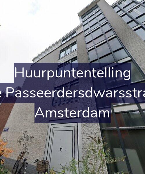 Foto gevel Huurpuntentelling voor Eerste Passeerdersdwarsstraat 38, Amsterdam