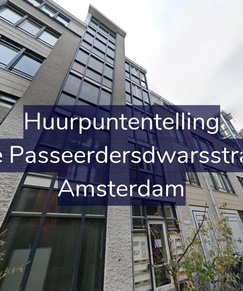 Foto gevel Huurpuntentelling voor Eerste Passeerdersdwarsstraat 36, Amsterdam