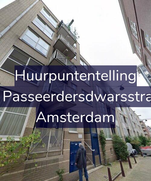 Foto gevel Huurpuntentelling voor Eerste Passeerdersdwarsstraat 1-E, Amsterdam