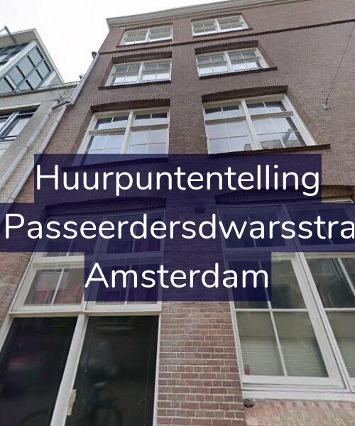 Foto gevel Huurpuntentelling voor Eerste Passeerdersdwarsstraat 2-D, Amsterdam