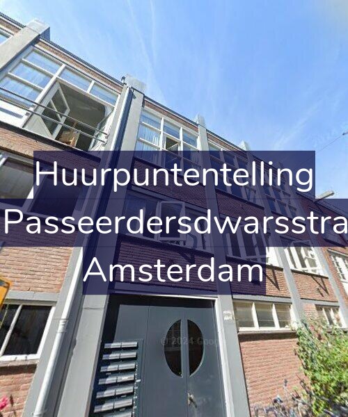 Foto gevel Huurpuntentelling voor Eerste Passeerdersdwarsstraat 102, Amsterdam