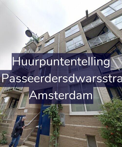 Foto gevel Huurpuntentelling voor Eerste Passeerdersdwarsstraat 3-C, Amsterdam