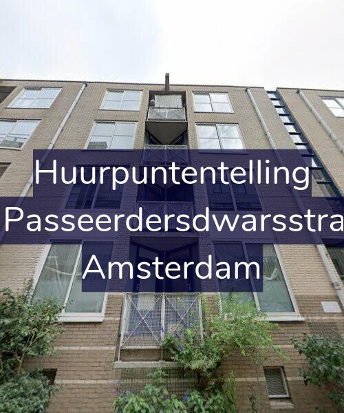 Foto gevel Huurpuntentelling voor Eerste Passeerdersdwarsstraat 5-A, Amsterdam