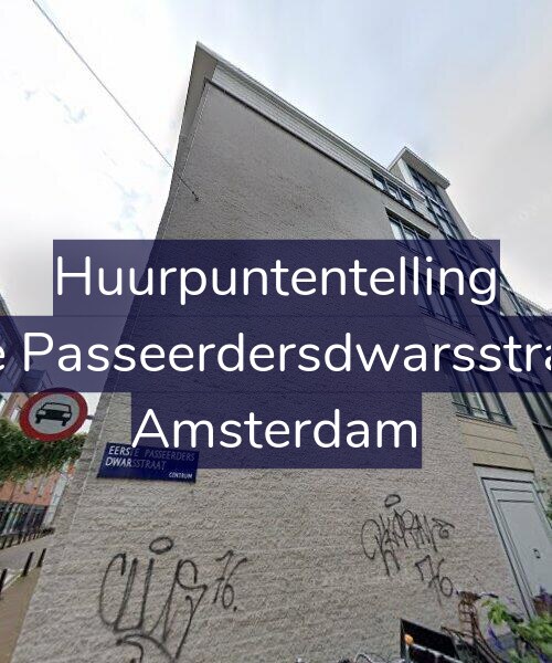 Foto gevel Huurpuntentelling voor Eerste Passeerdersdwarsstraat 56, Amsterdam