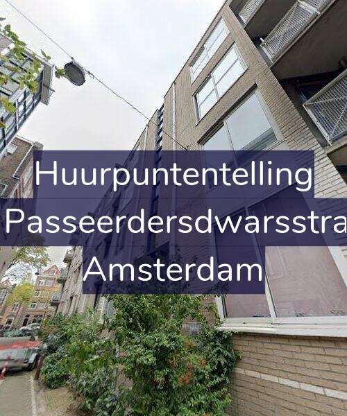 Foto gevel Huurpuntentelling voor Eerste Passeerdersdwarsstraat 7-B, Amsterdam