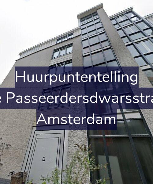 Foto gevel Huurpuntentelling voor Eerste Passeerdersdwarsstraat 20, Amsterdam