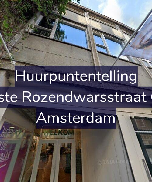 Foto gevel Huurpuntentelling voor Eerste Rozendwarsstraat 6-A, Amsterdam