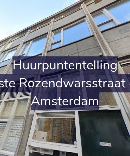 Foto gevel Huurpuntentelling voor Eerste Rozendwarsstraat 4-B, Amsterdam