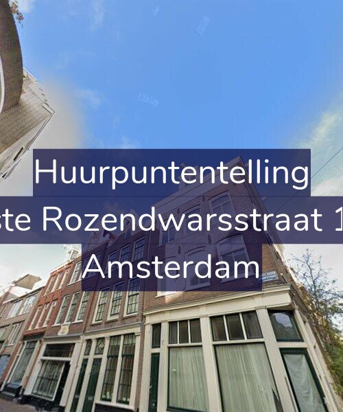 Foto gevel Huurpuntentelling voor Eerste Rozendwarsstraat 17-2, Amsterdam