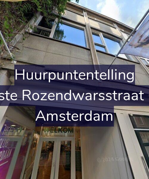 Foto gevel Huurpuntentelling voor Eerste Rozendwarsstraat 6-B, Amsterdam