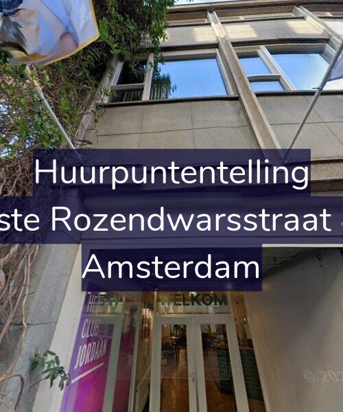 Foto gevel Huurpuntentelling voor Eerste Rozendwarsstraat 8-B, Amsterdam