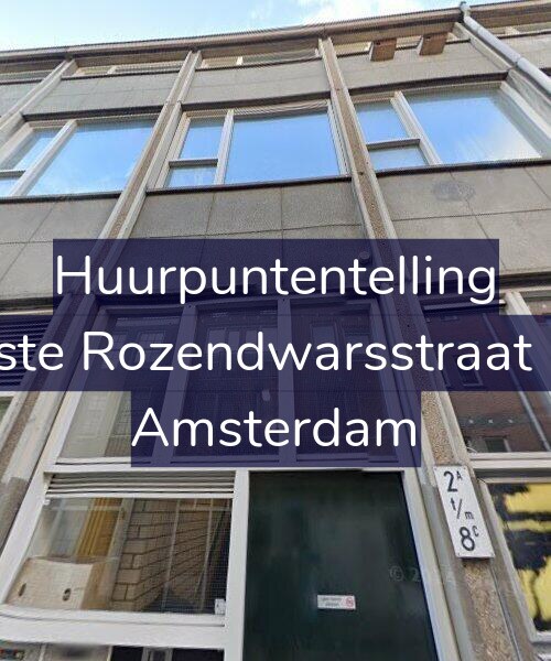 Foto gevel Huurpuntentelling voor Eerste Rozendwarsstraat 2-B, Amsterdam