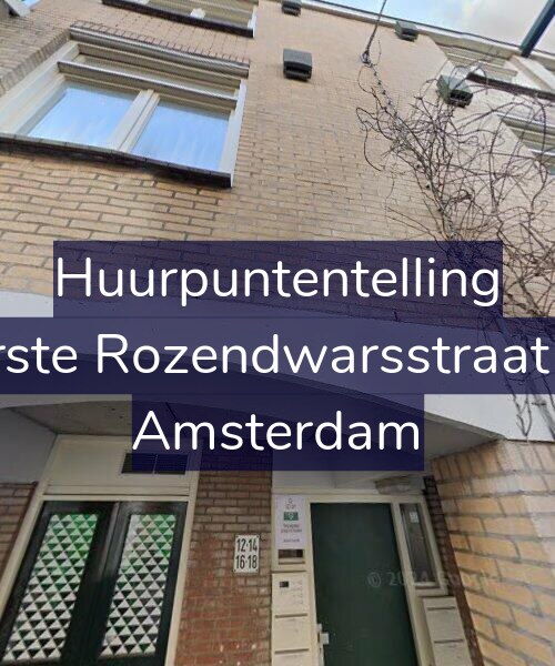 Foto gevel Huurpuntentelling voor Eerste Rozendwarsstraat 16, Amsterdam