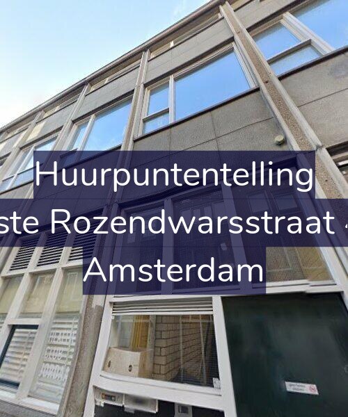 Foto gevel Huurpuntentelling voor Eerste Rozendwarsstraat 4-D, Amsterdam