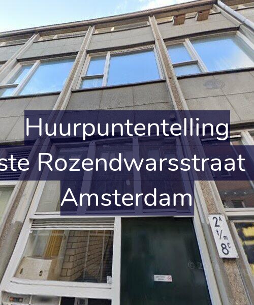 Foto gevel Huurpuntentelling voor Eerste Rozendwarsstraat 2-C, Amsterdam
