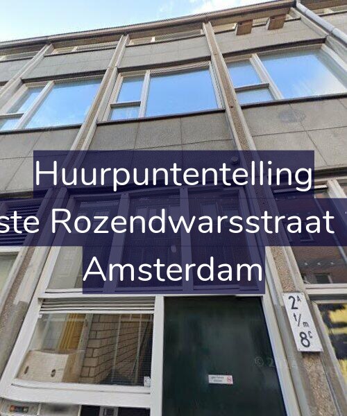 Foto gevel Huurpuntentelling voor Eerste Rozendwarsstraat 2-A, Amsterdam