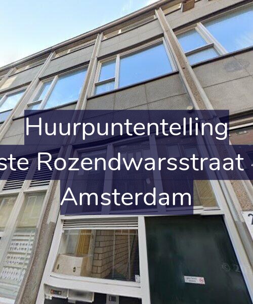 Foto gevel Huurpuntentelling voor Eerste Rozendwarsstraat 4-A, Amsterdam