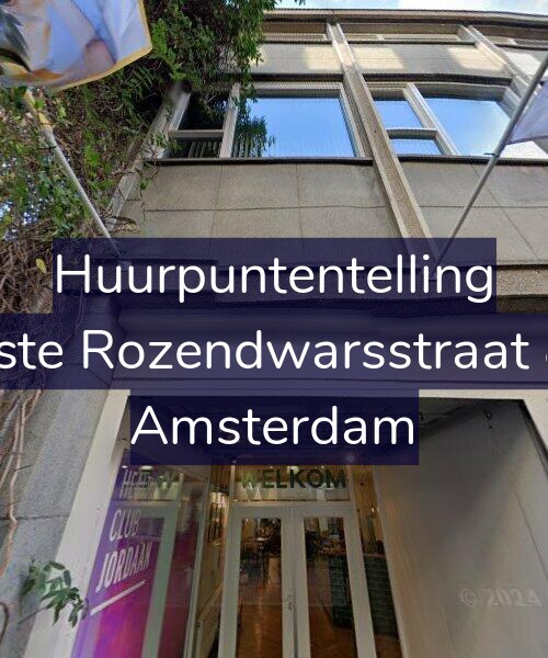 Foto gevel Huurpuntentelling voor Eerste Rozendwarsstraat 8-C, Amsterdam