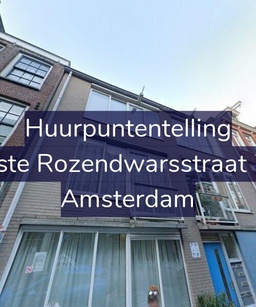 Foto gevel Huurpuntentelling voor Eerste Rozendwarsstraat 7-A, Amsterdam