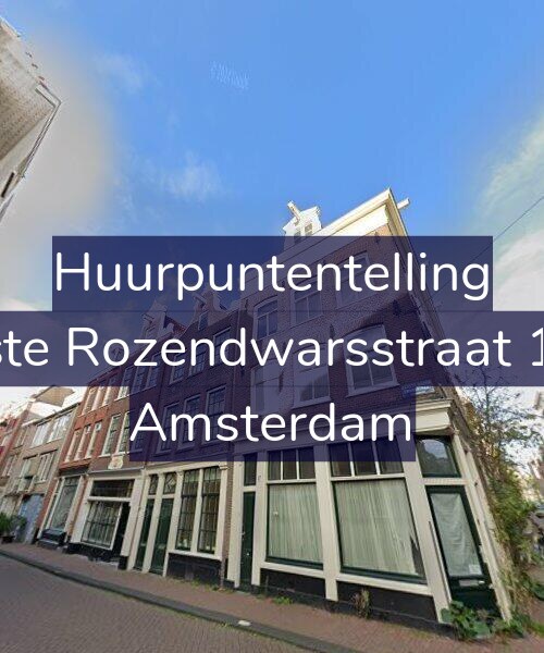 Foto gevel Huurpuntentelling voor Eerste Rozendwarsstraat 17-1, Amsterdam