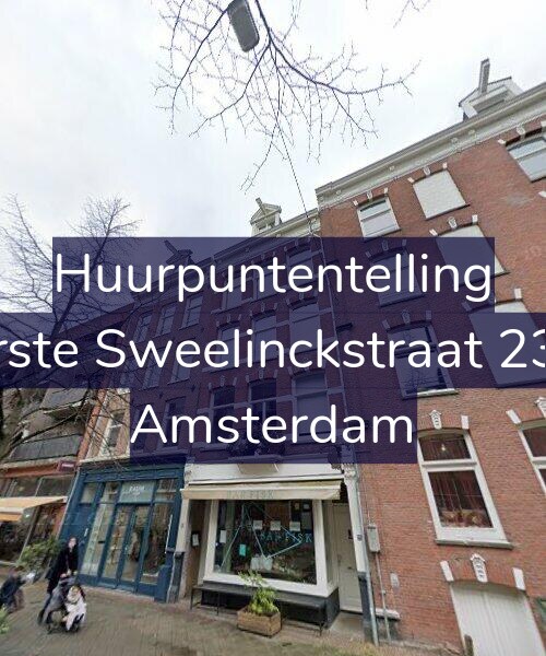 Foto gevel Huurpuntentelling voor Eerste Sweelinckstraat 23-1, Amsterdam