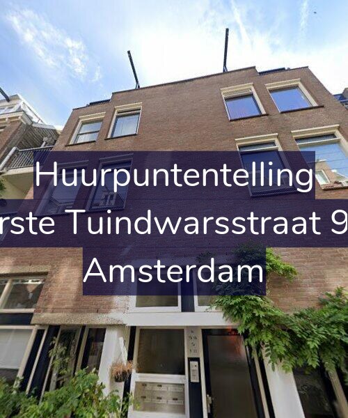 Foto gevel Huurpuntentelling voor Eerste Tuindwarsstraat 9-B, Amsterdam