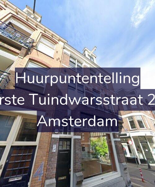 Foto gevel Huurpuntentelling voor Eerste Tuindwarsstraat 2-B, Amsterdam