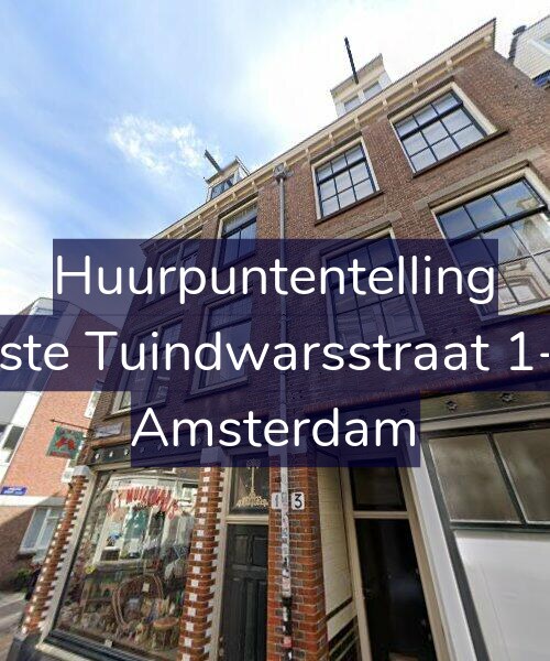 Foto gevel Huurpuntentelling voor Eerste Tuindwarsstraat 1-2A, Amsterdam