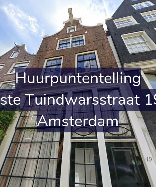 Foto gevel Huurpuntentelling voor Eerste Tuindwarsstraat 19-1, Amsterdam