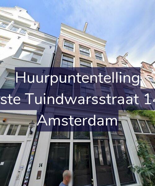 Foto gevel Huurpuntentelling voor Eerste Tuindwarsstraat 14-1, Amsterdam