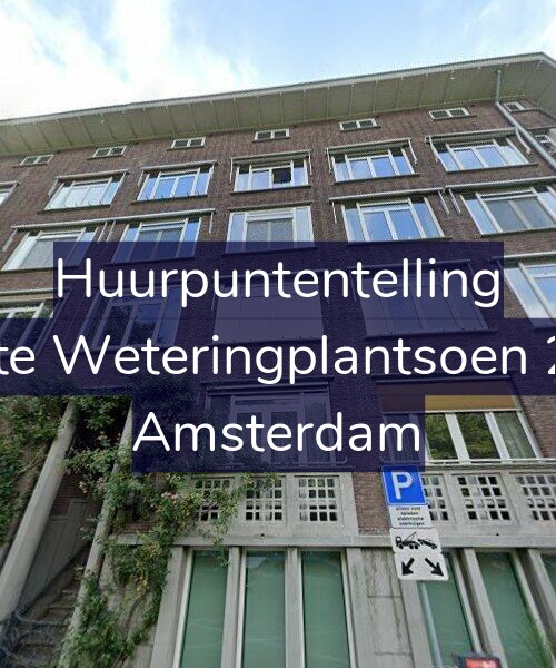 Foto gevel Huurpuntentelling voor Eerste Weteringplantsoen 2-A1, Amsterdam