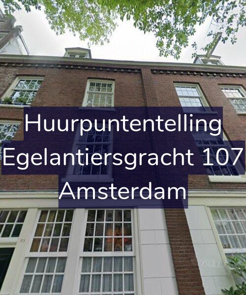 Foto gevel Huurpuntentelling voor Egelantiersgracht 107, Amsterdam