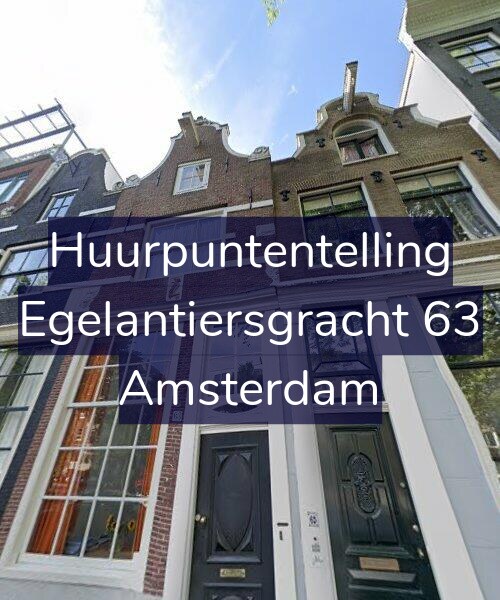 Foto gevel Huurpuntentelling voor Egelantiersgracht 63, Amsterdam