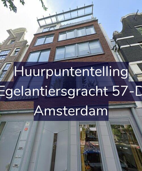 Foto gevel Huurpuntentelling voor Egelantiersgracht 57-D, Amsterdam
