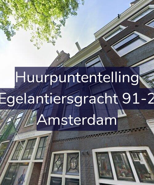 Foto gevel Huurpuntentelling voor Egelantiersgracht 91-2, Amsterdam