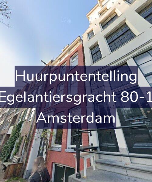 Foto gevel Huurpuntentelling voor Egelantiersgracht 80-1, Amsterdam