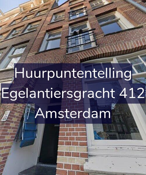 Foto gevel Huurpuntentelling voor Egelantiersgracht 412, Amsterdam