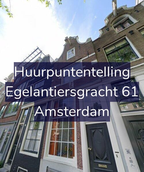 Foto gevel Huurpuntentelling voor Egelantiersgracht 61, Amsterdam