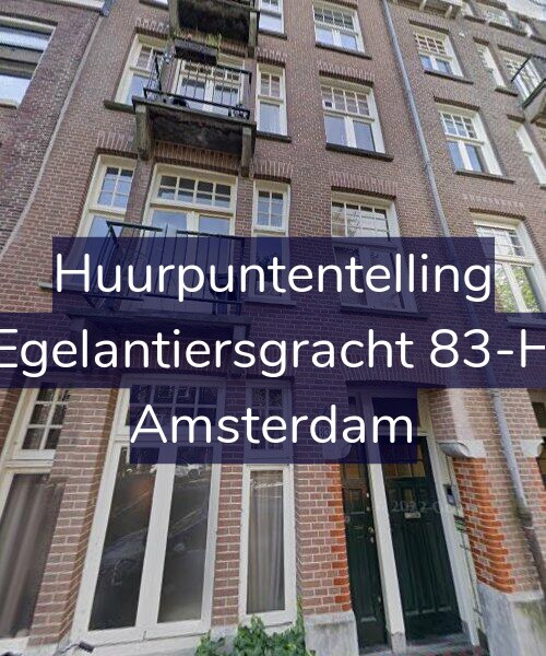 Foto gevel Huurpuntentelling voor Egelantiersgracht 83-H, Amsterdam