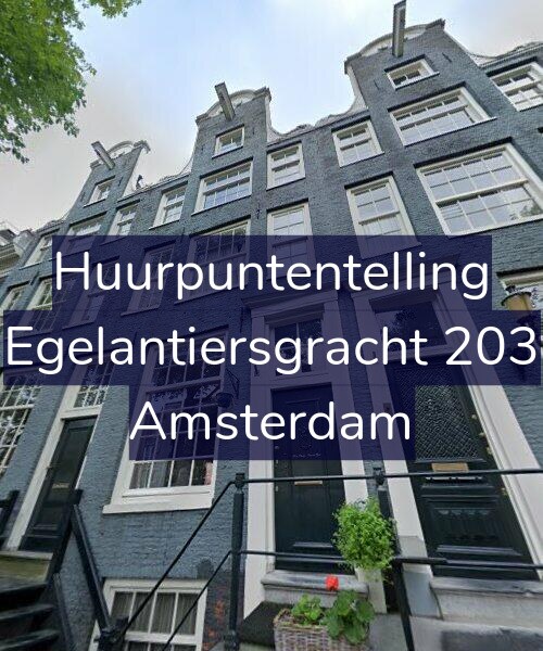 Foto gevel Huurpuntentelling voor Egelantiersgracht 203, Amsterdam