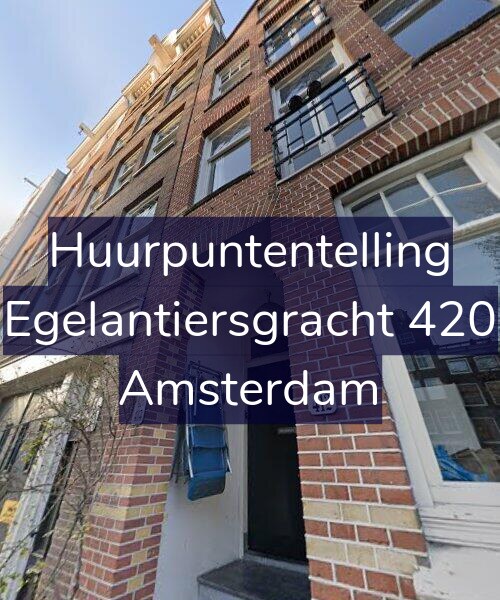 Foto gevel Huurpuntentelling voor Egelantiersgracht 420, Amsterdam