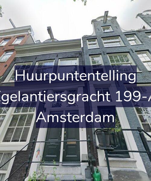Foto gevel Huurpuntentelling voor Egelantiersgracht 199-A, Amsterdam