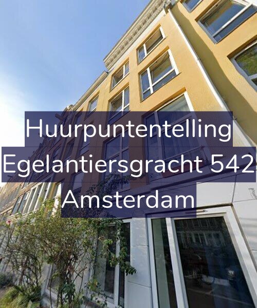 Foto gevel Huurpuntentelling voor Egelantiersgracht 542, Amsterdam