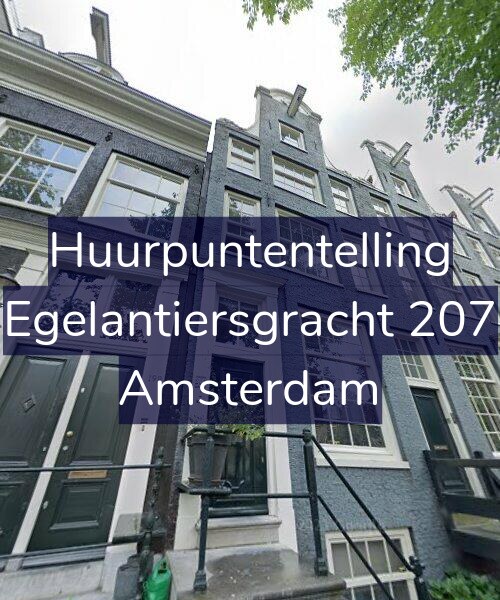 Foto gevel Huurpuntentelling voor Egelantiersgracht 207, Amsterdam